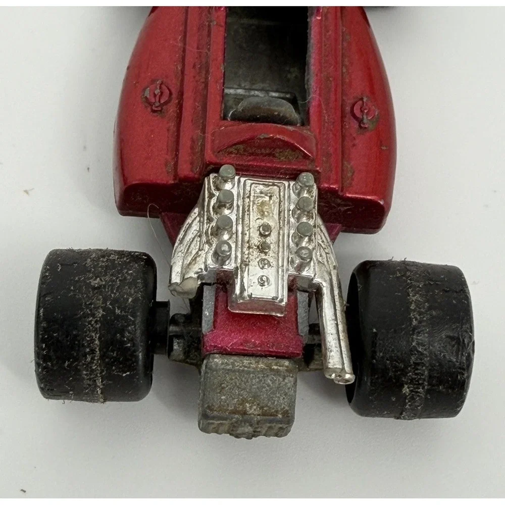 Vintage Lot of 4 Matchbox Vehicles No 12 Big Bull Bulldozers Tank Dragster